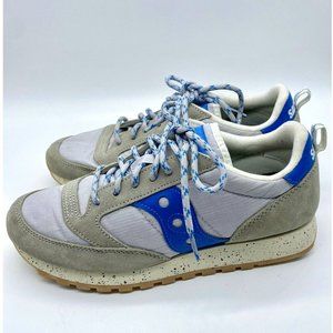 Saucony Jazz Original Climbing  Suede Sneaker gray Blue US Size 7.5